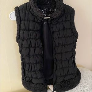 AUTHENTIC Black Calvin Klein Performance Puffer Vest Size M Woman